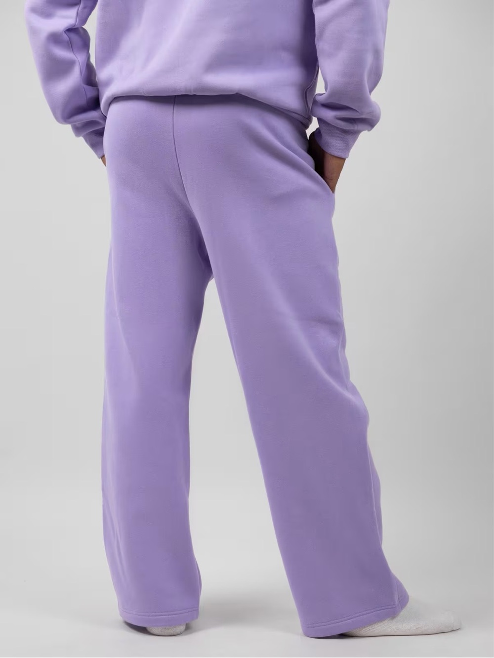 Comfrt Pastel Straight Leg Sweatpants | Lavender - Picture 5 of 5